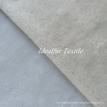 Beige Soft Fake Fur Fabric